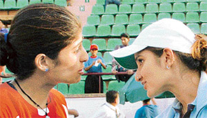 Shikha Uberoi gave a good account of herself in the absence of Sania Mirza