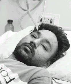 Renal patient Kuldeep Singh, who has been on dialysis for the past one year.