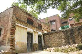 The house of the SPO in police colony, where he allegedly raped an eight-year-old girl on Thursday