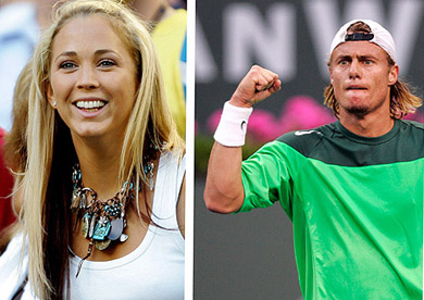 Bec Cartright and Lleyton Hewitt
