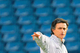 Portugals Jose Mourinho guided Chelsea to their first English Premier League title in 50 years