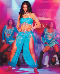 Katrina Kaif with the outfit of Rocky S at a dance party in the Capital