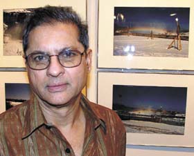 Combination of light and shade has been judiciously used in the photographs of Hiranmay Karlekar