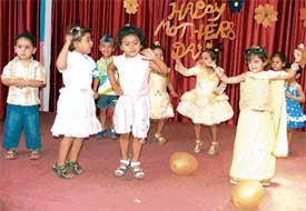 Tiny tots of Love Dale, Ludhiana, dance merrily at a function held on Monday