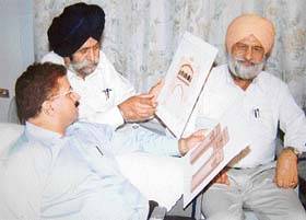 Mr Sunil Dutti, Mayor, Municipal Corporation, discussing plans for restoration of the historical gates