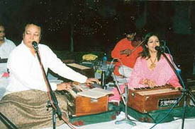 Bhupinder and Mitali in Chandigarh for a private function on Wednesday night.