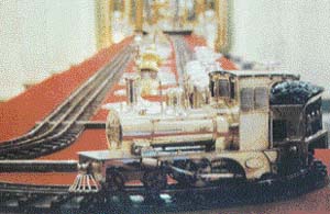 The Maharajas electric train track was laid out over 75m of solid silver rails