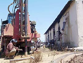 Development work going on at a fast pace at the Pathankot slaughterhouse after a court notice.