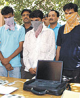 Three accused who were involved in phone-cloning racket arrested by the Delhi Police Crime Branch in the Capital