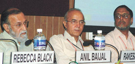 MCD Commissioner Rakesh Mehta at a seminar on regulatory framework for new building regulations in the Capital on Tuesday