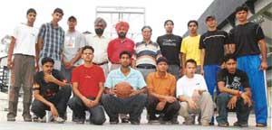 The Indian youth basketball team which left Ludhiana on Tuesday for China to take part in the Reebok Cup to be held there on May 21 and 22