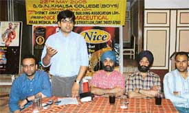 Mr Sameer Kaushal, chairman, District Amateur Bodybuilding Association
