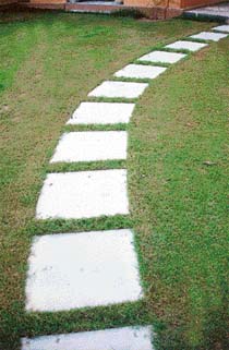 Gravel pathways are liked for the easy maintenance