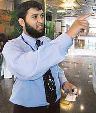 A Mauritian engineer working in the state-of-the-art Cyber Tower