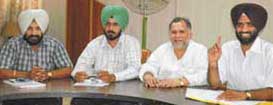 Mr Ramesh Singla,  Chairman of the Punjab Rural Sports Promotion Council, and other office-bearers at a meeting of the council held in Ludhiana on Saturday