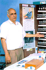 A view of the homeopathy dispensary being run at Ananda Marga Ashram