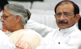 The Chief Minister, Mrs Sheila Dikshit, and the Delhi Pradesh Congress Committee president, Mr Ram Babu Sharma, still do not seem to see eye to eye at the All India Congress Committee headquarters on Saturday