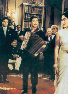 Raj Kapoor and Vyjayanthimala in Sangam
