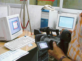 The computer room in the Sub-Registrars office which was abandoned by revenue 