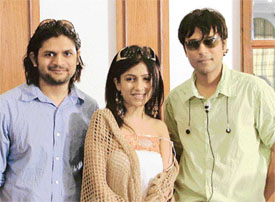 Shibani Kashyap with Bilal and Faizal