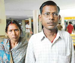 Abadesh Kumar with sister Neelam at the PGI, Chandigarh