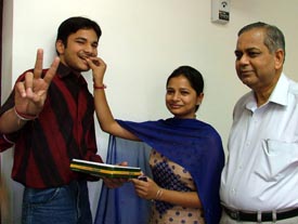 Himanshu Gupta with his family