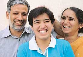 Kriti Puri with her parents Dr G.D. Puri and Sunita Puri