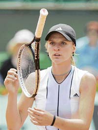 Sesil Karatantcheva hogged the limelight at the French Open after her upset victory over Venus Williams