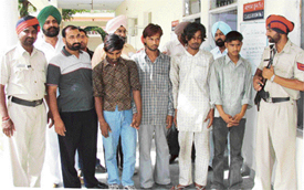 Members of three gangs busted by the police in Ludhiana on Thursday
