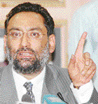 Mr Haseeb Ahmad Drabu, who has taken over as the new Chairman of Jammu and Kashmir Bank Limited (JKBL). 