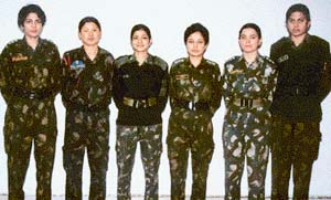 Members of the Army Women Mountaineering Expedition to Mount Everest