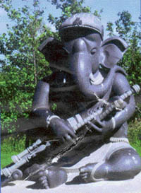 A work executed by M.A. Srikhandan that now adorns Victorias Way, a theme and philosophy park at Wicklow in Ireland.