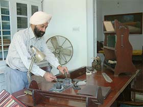 The study of Bhai Vir Singh. The 48th death anniversary of the writer fell on June 10