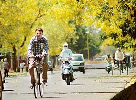 In the heat and dust of the day, life goes on as usual in Chandigarh