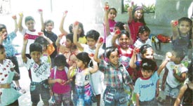 Children of Little Leaders have fun at a summer camp