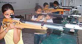 Shooters from Punjab at a camp being held in Mohali