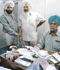 Avtar Singh Saran in the custody of the Vigilance Bureau on Friday