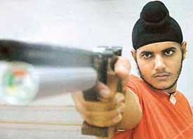 Amanpreet Singh at Mohali shooting range