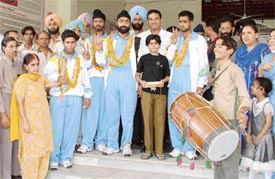 Punjab athletes who represented India in British Open Athletics Meet at Manchester, England