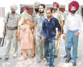 The murder accused in police custody