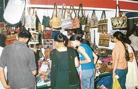 Visitors at midnight bazar in Ludhiana