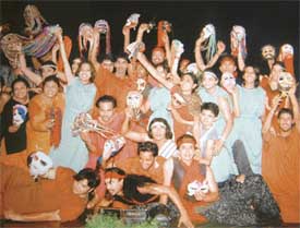 Indo-Pak artistes present Greek play Oedipus at the BBK DAV College for Women in the city