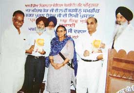 Punjabi poet Surjit Patar releases Bhagat Puran Singhs book at Manawala branch of the Pingalwara in the city