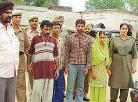 Members of the gang of thieves, busted by the Kotwali police.