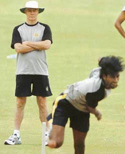 With the tri-series in Sri Lanka less than a month away, Indias cricket coach Greg Chappell set the ball rolling in Bangalore