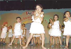 Child participants of SIPS Dance Academy dance with verve at a summer camp held on Sunday at Guru Nanak Bhavan