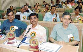 Dr H.M. Swami  Director-Principal, Government Medical College, Sector 32, Chandigarh, who won the ICMR Dr M.K. Seshadri Prize 2002, and Dr K.K. Talwar