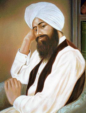 A portrait of Sardar Karam Singh, who mooted the idea of establishing Sikh History Research Department in 1920s.