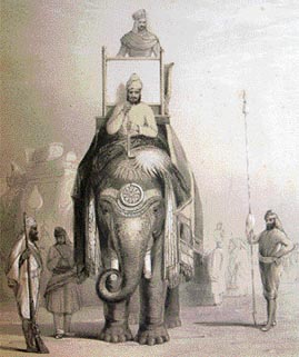 A rare sketch of Maharaja of Patiala in Sikh History Research Department.