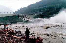 The BBMB has opened all five gates of the Pandoh Dam seeing increasing level in the Beas.
